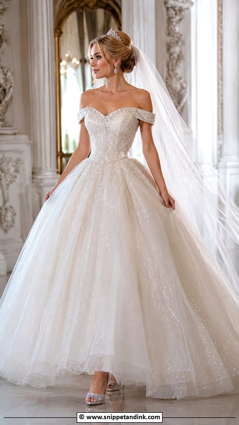 Cinderella Inspired Wedding Dress - Snippet and Ink - 30 Fairy Tale Wedding Dress Ideas