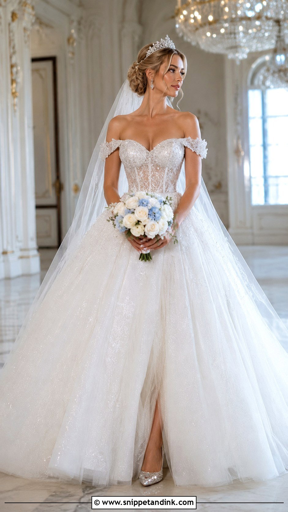 Cinderella Wedding Dress With Sparkle - Snippet and Ink - 20 Fairy Tale Wedding Dress Fantasy Gowns