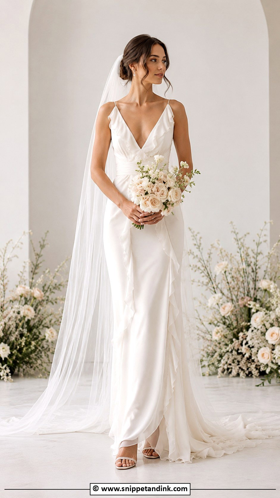 Cinq High Neck Wedding Dress - Snippet and Ink - 30 Cinq Wedding Dress Ideas
