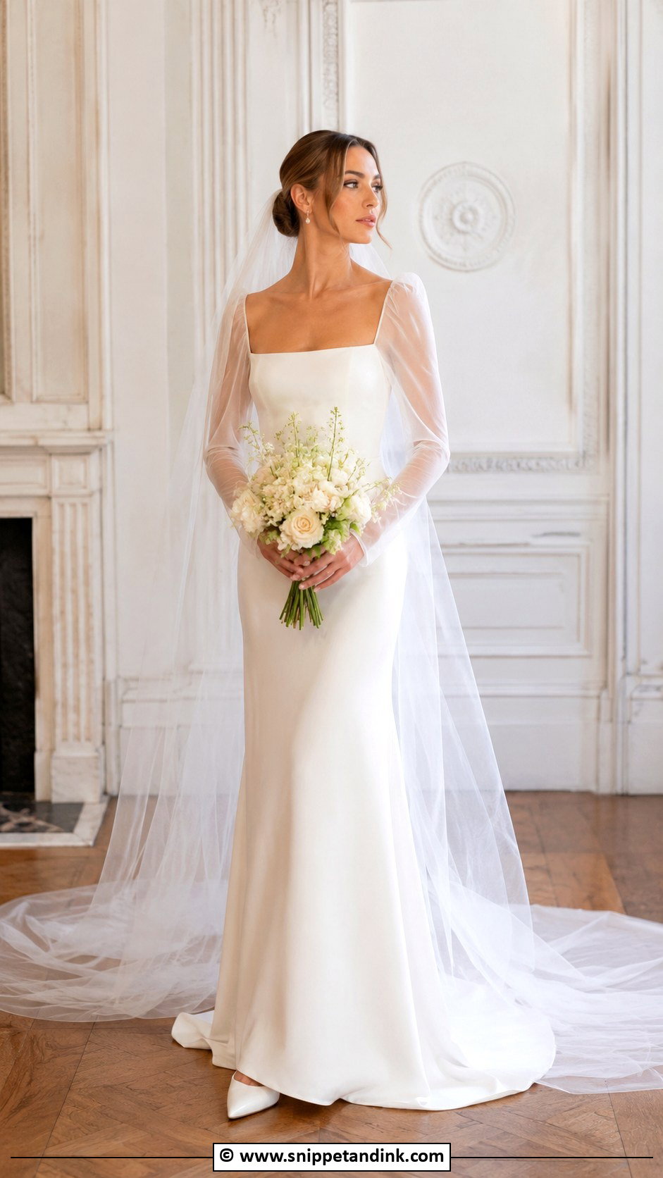 Cinq Long Sleeve Wedding Dress - Snippet and Ink - 30 Cinq Wedding Dress Ideas