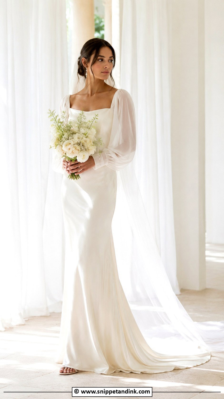 Cinq Silk Wedding Dress - Snippet and Ink - 30 Cinq Wedding Dress Ideas