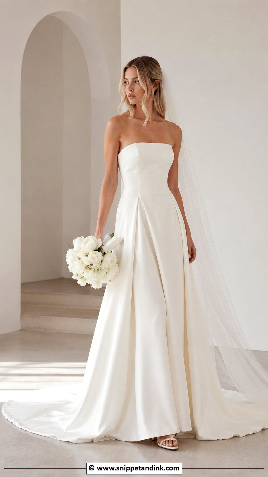 Cinq Strapless Wedding Dress - Snippet and Ink - 30 Cinq Wedding Dress Ideas