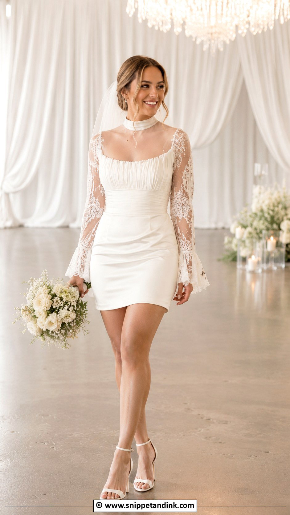 Cinq Veil Wedding Dress Outfit - Snippet and Ink - 30 Cinq Wedding Dress Ideas