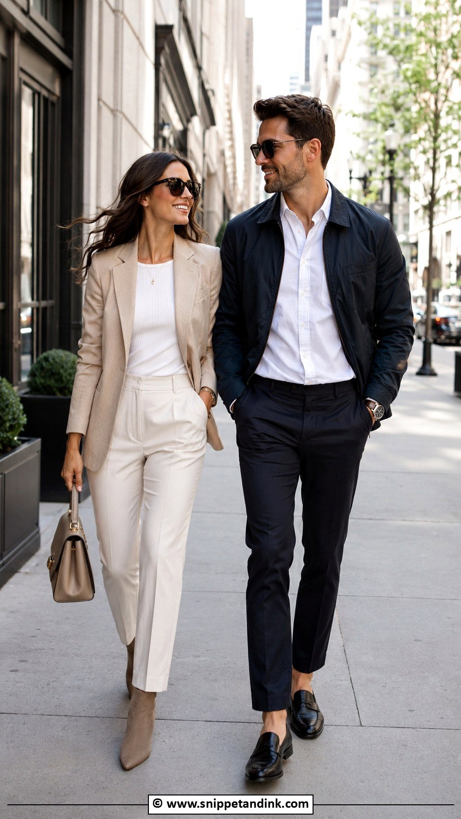 City Street Couples Photoshoot Outfit - Snippet and Ink - 30 Couples Photoshoot Outfits