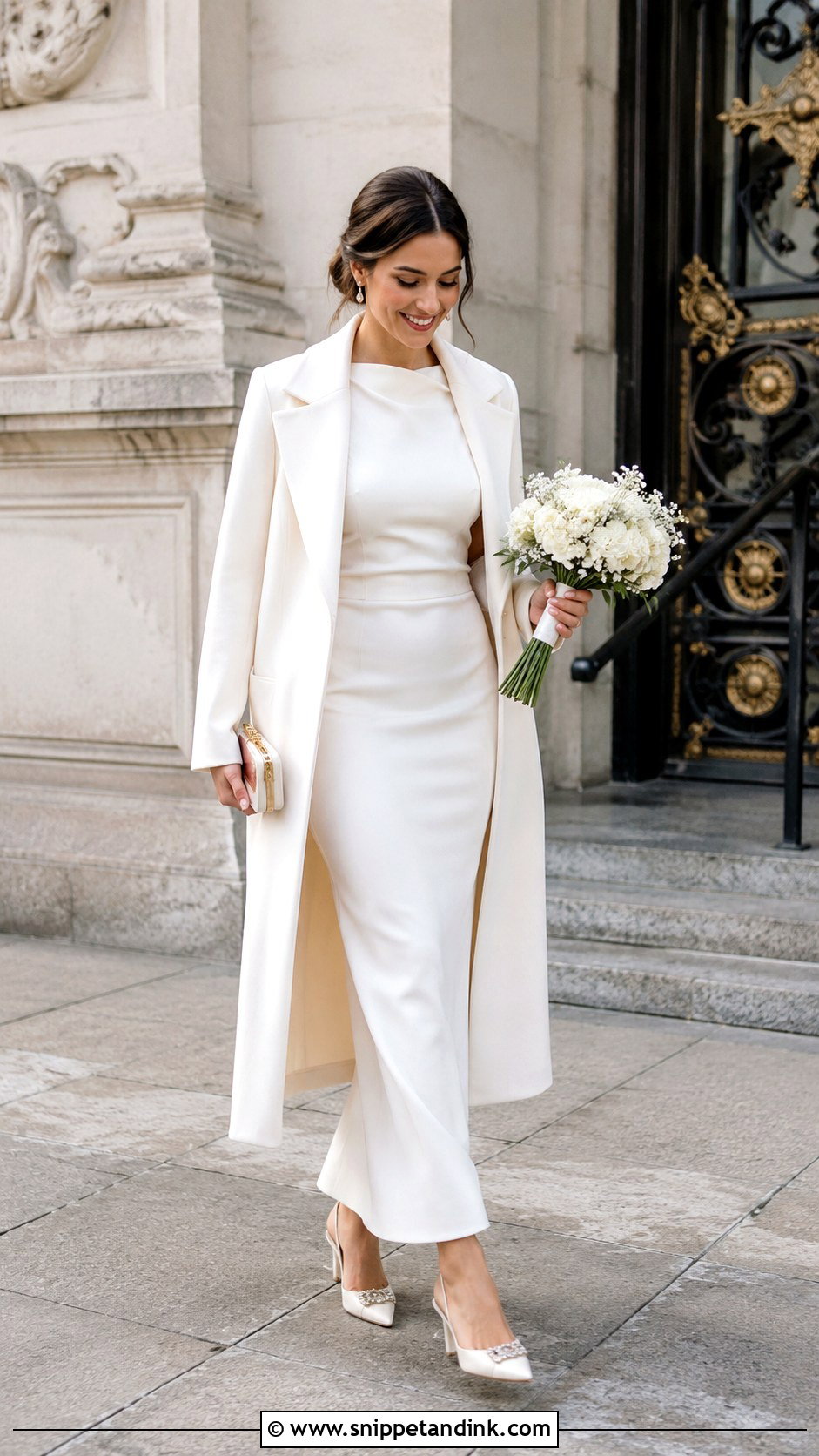 Civil Ceremony Ankle Length Wedding Dress - Snippet and Ink - 20 Civil Ceremony Wedding Dresses