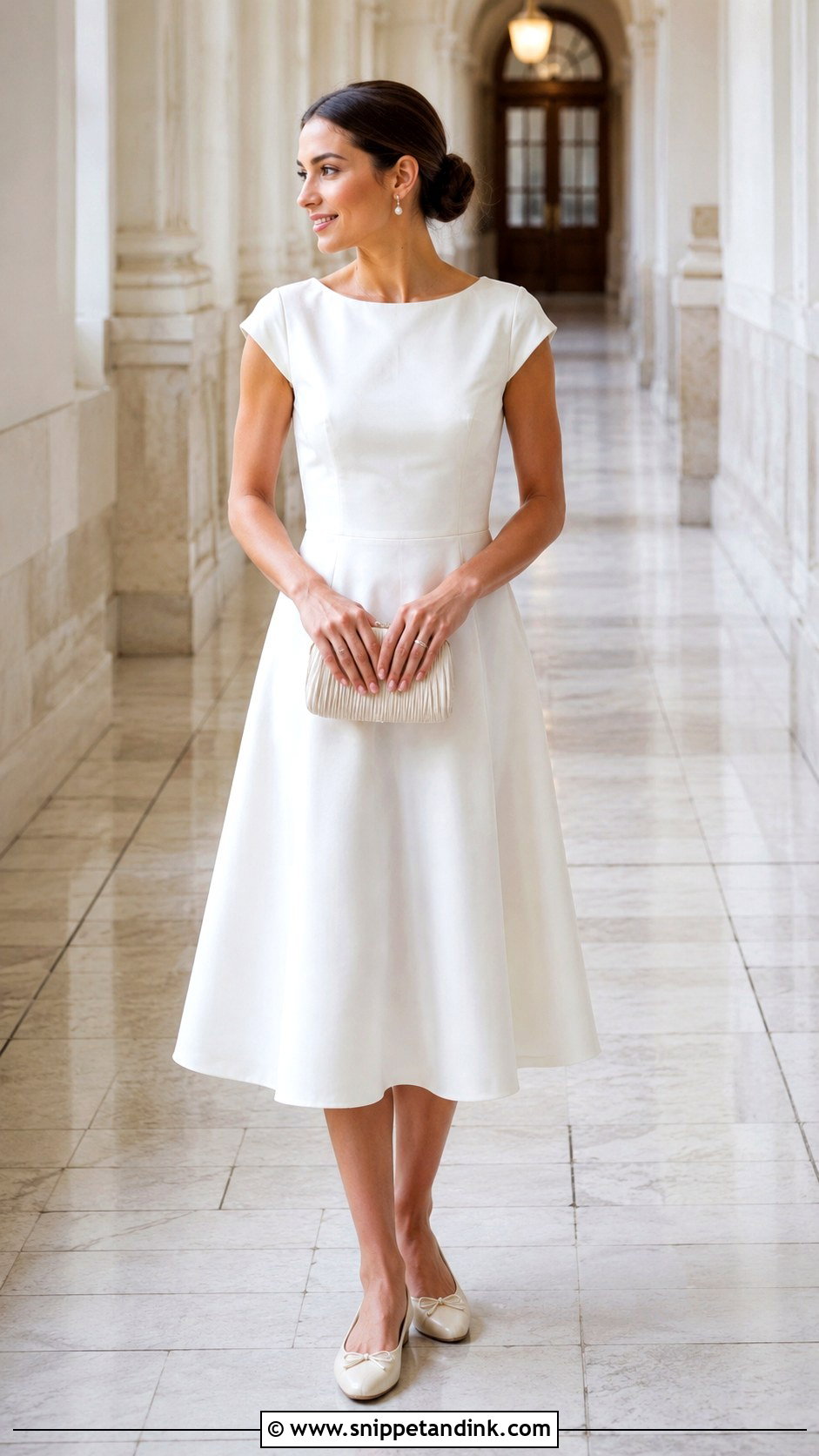 Civil Marriage Outfit With Ballet Flats - Snippet and Ink - 25 Civil Marriage Outfit Ideas