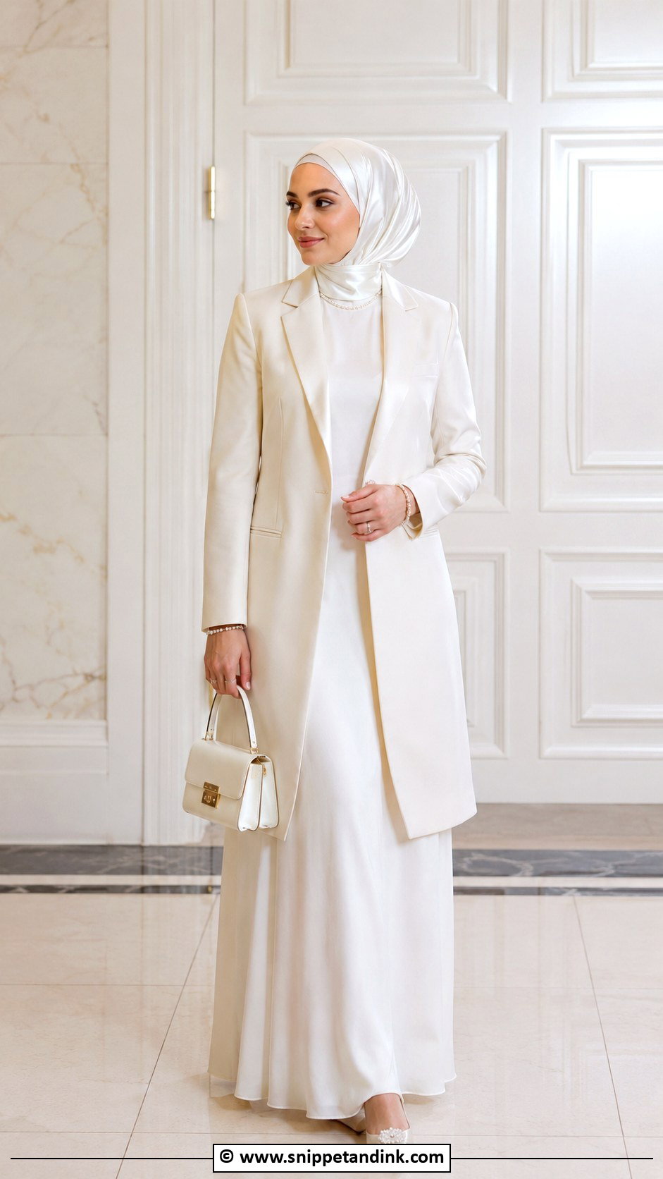 Civil Nikah Dress With Blazer - Snippet and Ink - 30 Muslim Nikah Dresses