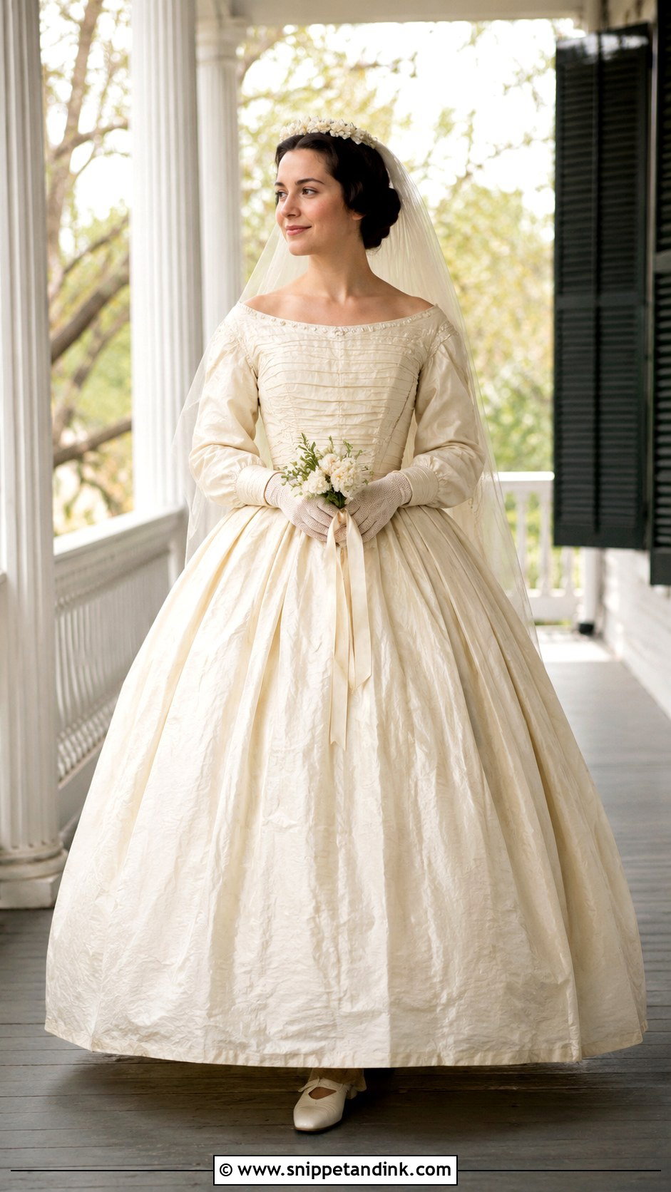 Civil War Era Wedding Dress - Snippet and Ink - 25 Historical Wedding Dresses