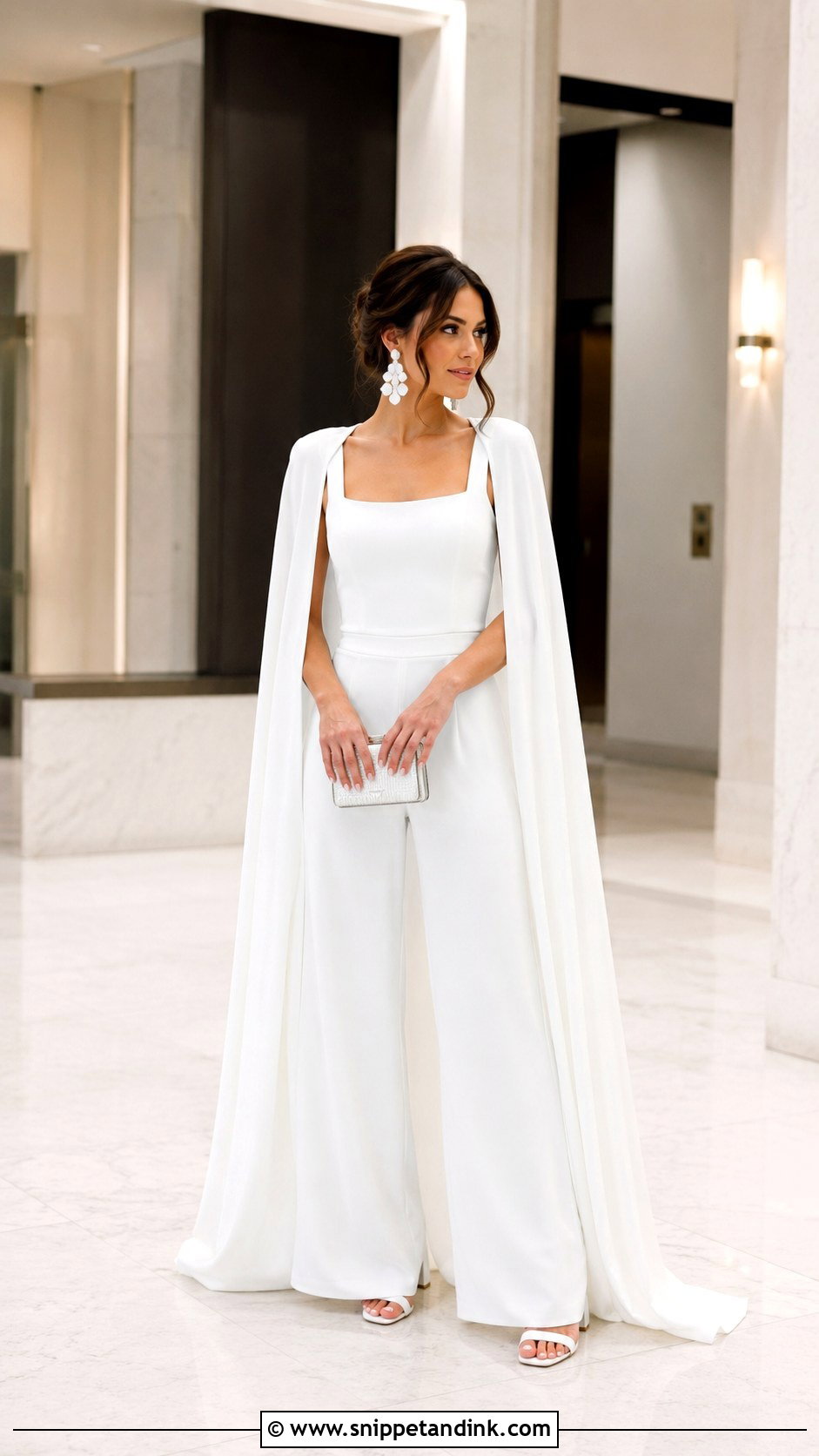 Civil Wedding Bridal Jumpsuit Outfit - Snippet and Ink - 20 Civil Wedding Outfit the Bride Ideas