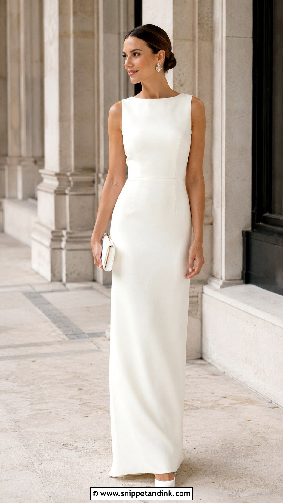 Civil Wedding Column Dress - Snippet and Ink - 25 Simple Civil Wedding Dress Ideas