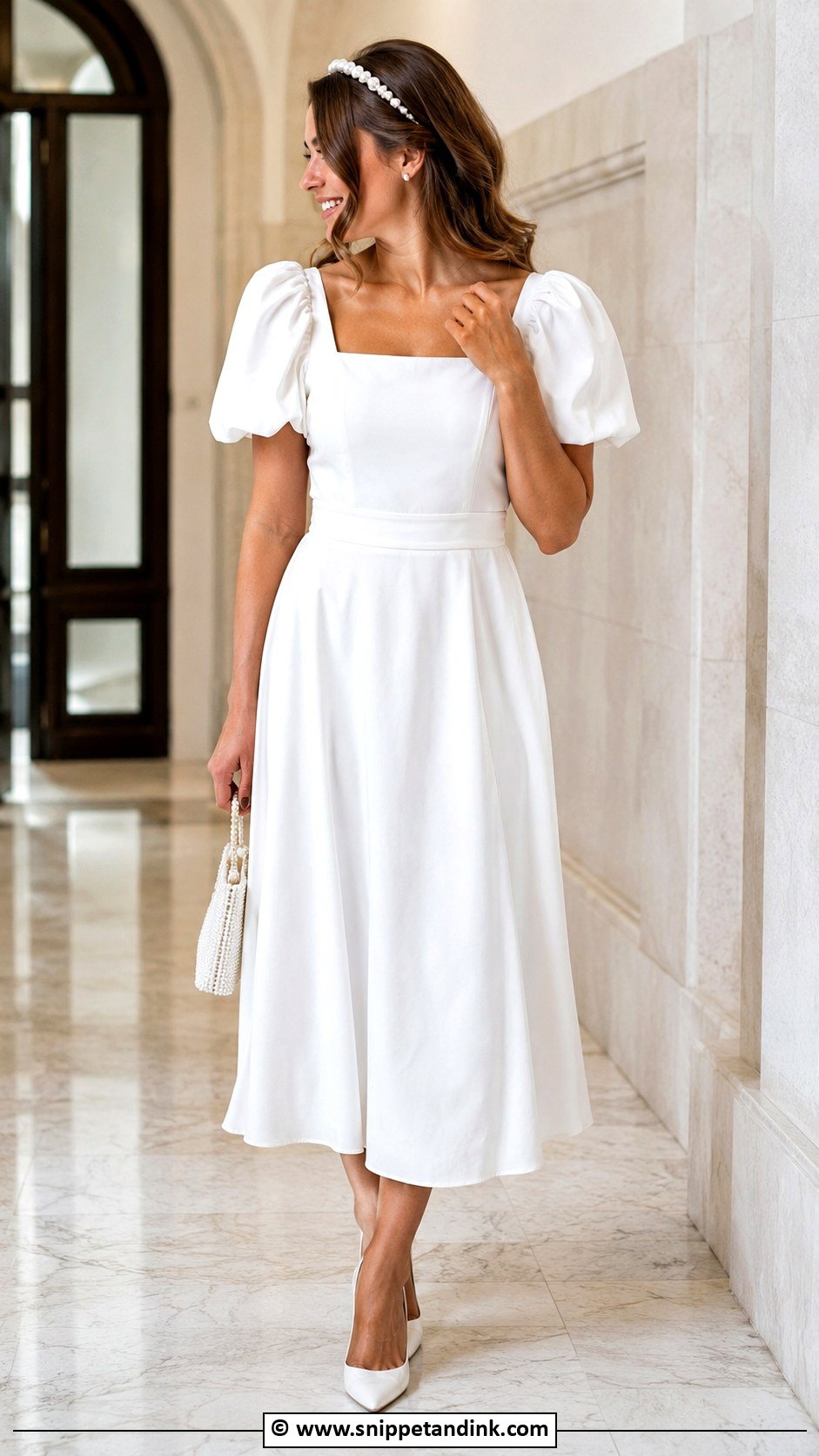 Civil Wedding Dress With Pearls - Snippet and Ink - 30 Elegant Classy Civil Wedding Dress Ideas