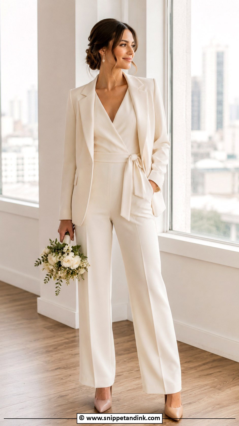 Civil Wedding Jumpsuit - Snippet and Ink - 30 Wedding Jumpsuit Ideas