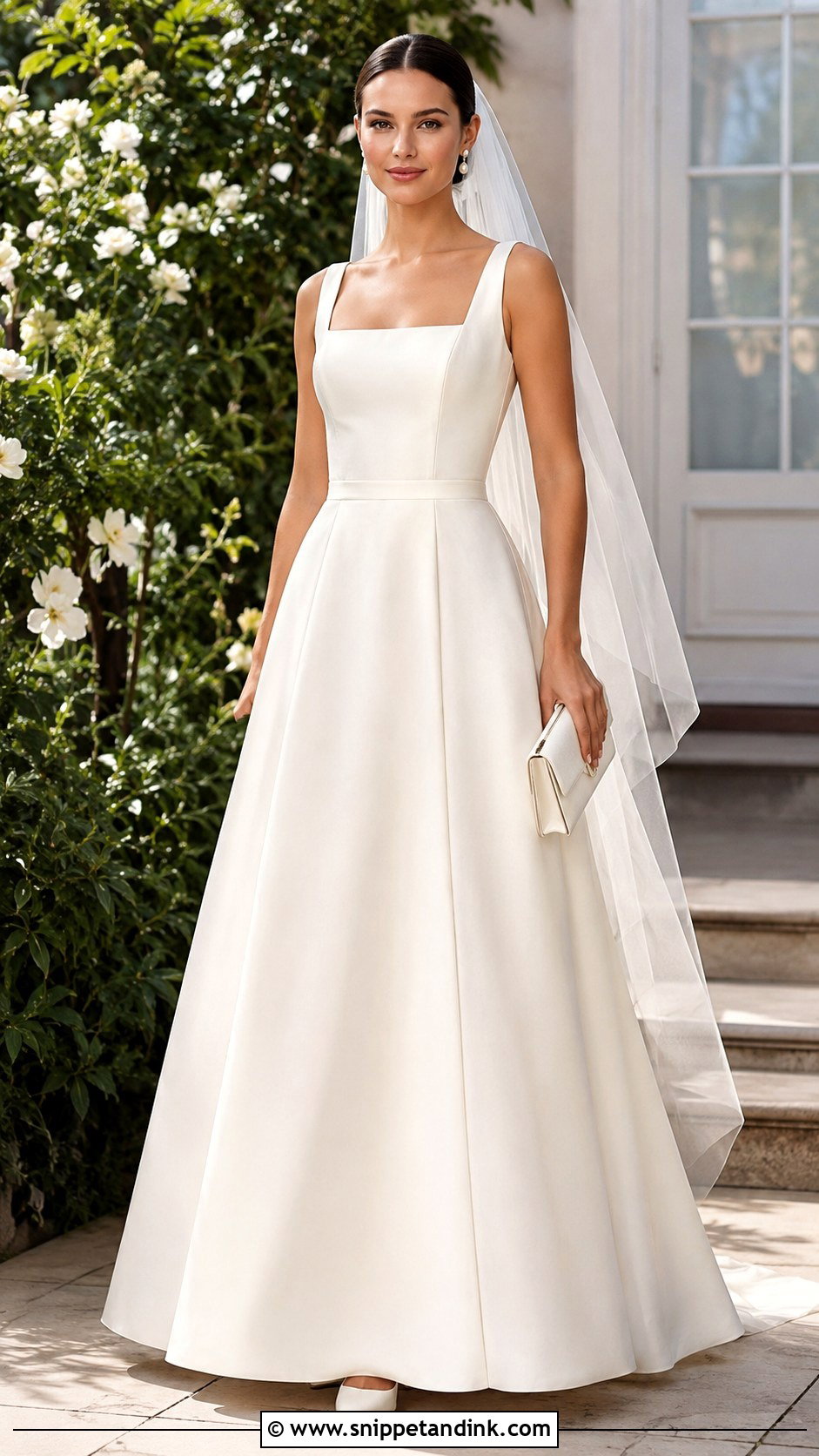 Classic A Line Bridal Gown - Snippet and Ink - 20 Bridal Women Ideas