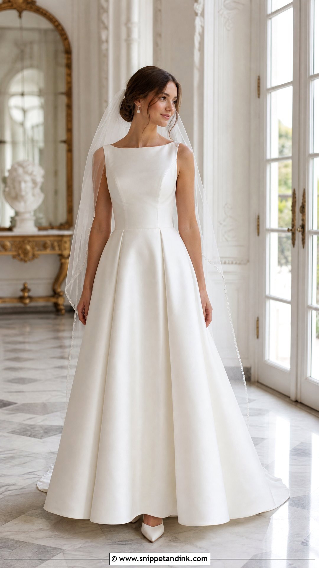 Classic A Line Wedding Gown - Snippet and Ink - 25 Dream Wedding Gown Ideas