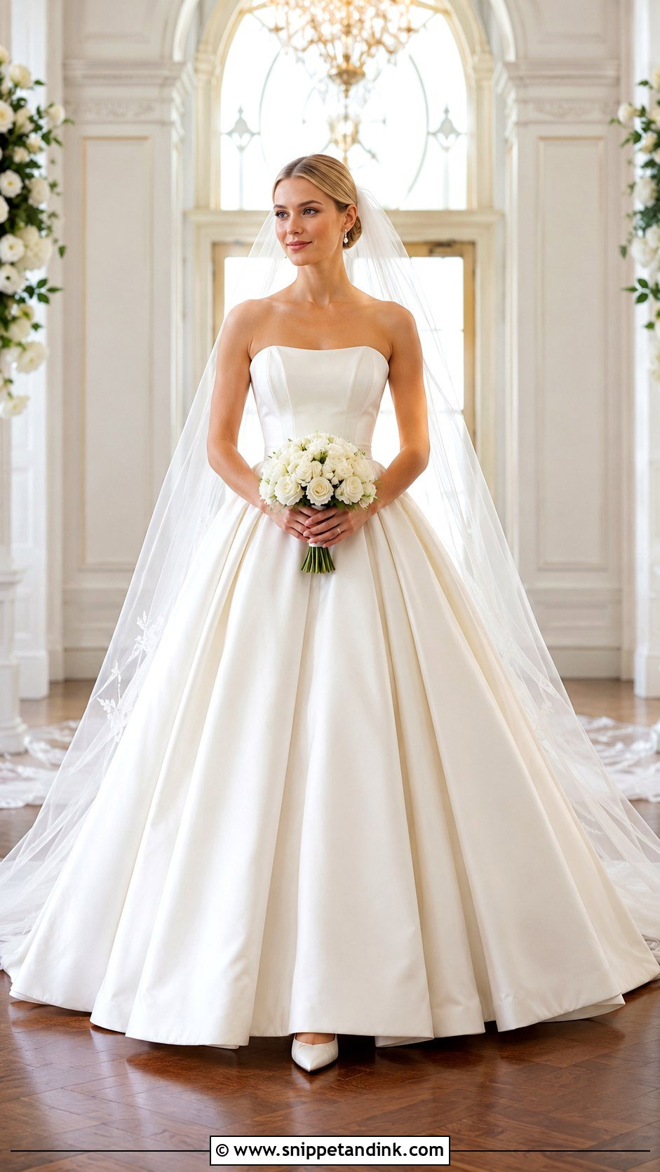 Classic Ball Gown Bridal Outfit - Snippet and Ink - 20 Bride Wear Ideas
