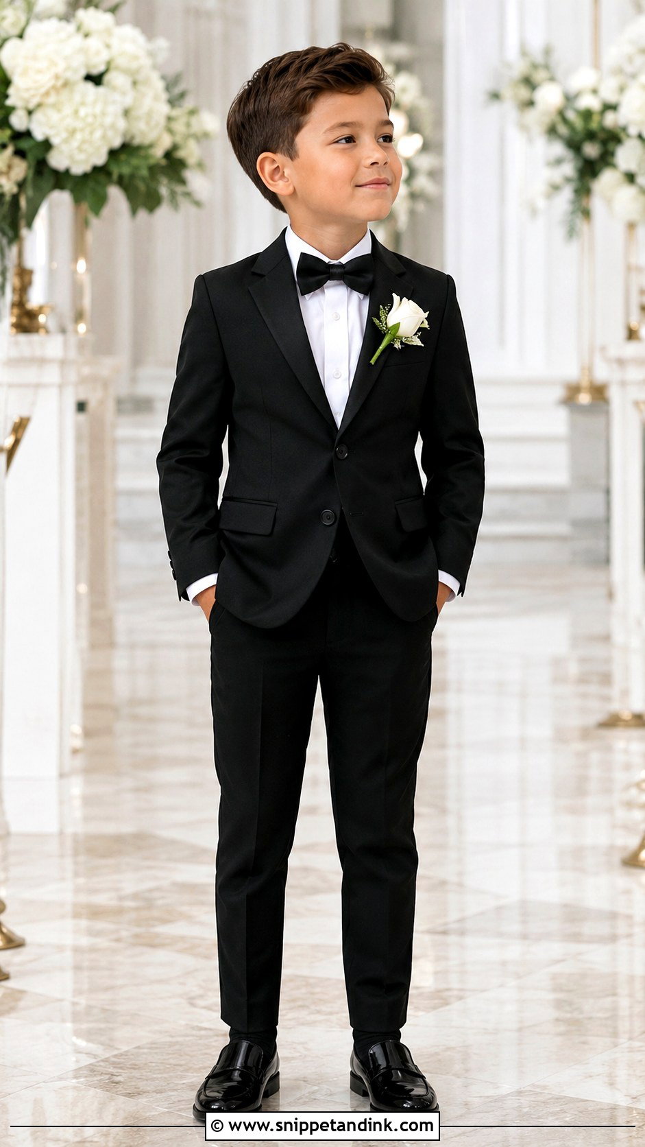 Classic Black Ring Bearer Suit - Snippet and Ink - 20 Bearer Outfit Ideas