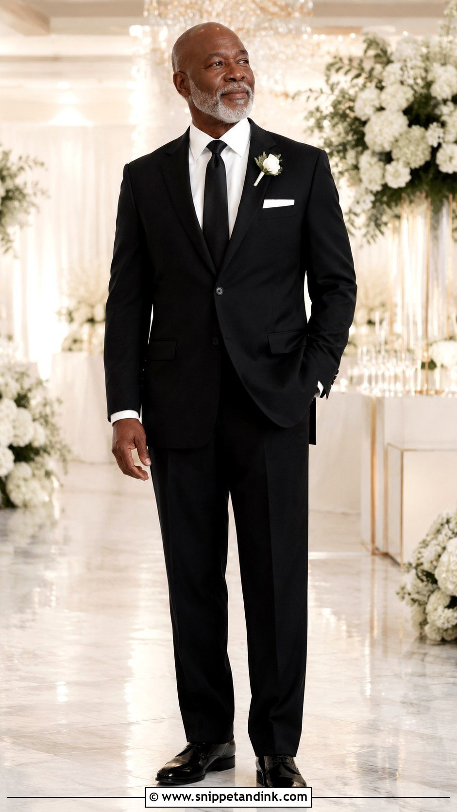 Classic Black Suit - Snippet and Ink - 25 Father of the Bride Suit Ideas