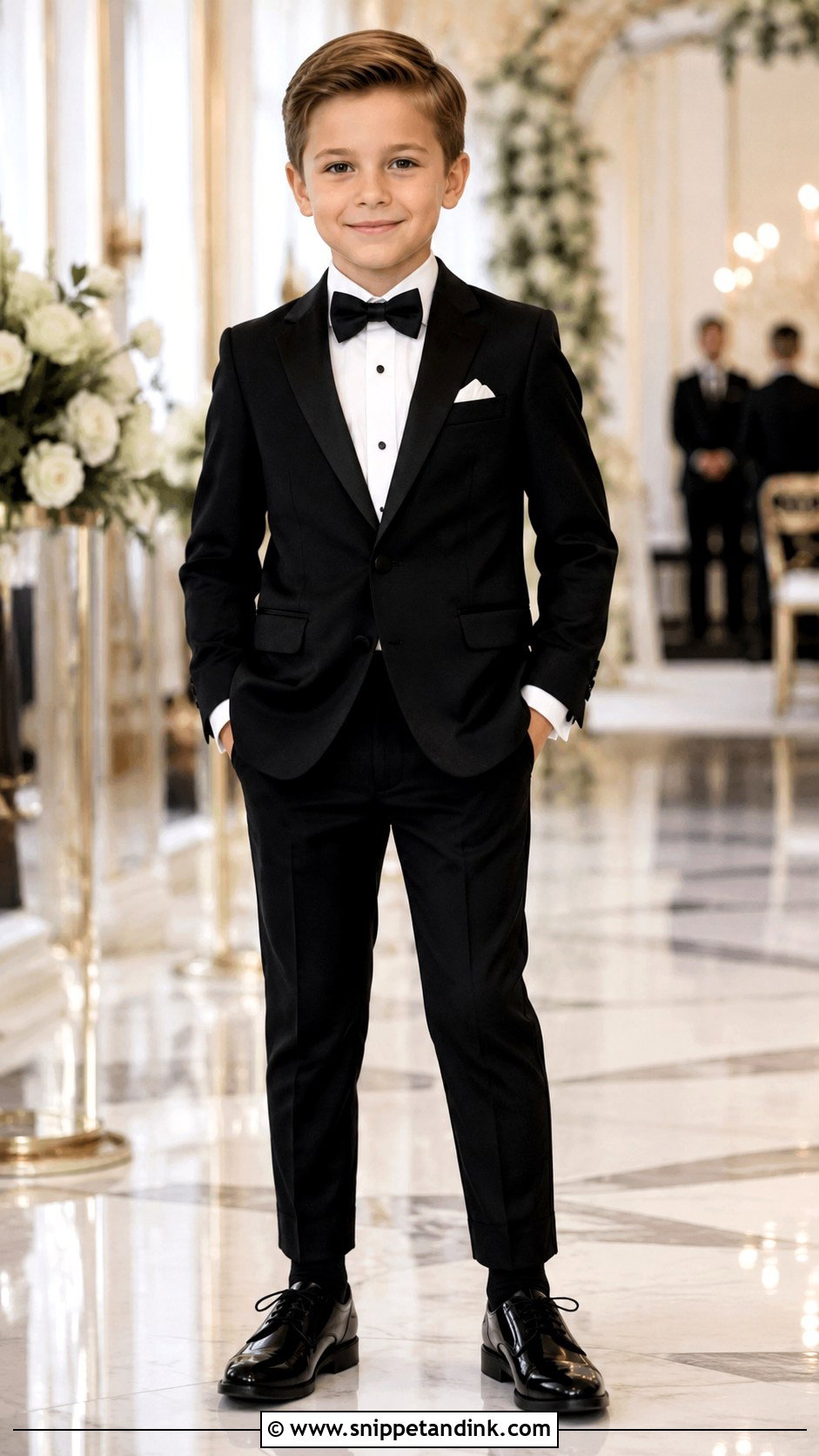 Classic Black Tuxedo Ring Bearer Outfit - Snippet and Ink - 20 Black Ring Bearer Outfit Ideas