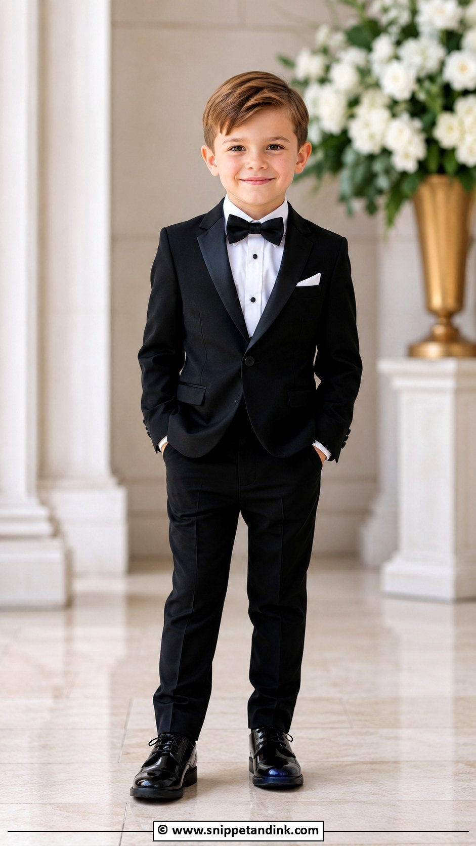 Classic Black Tuxedo Ring Bearer Outfit - Snippet and Ink - 35 Ring Bearer Outfit Ideas