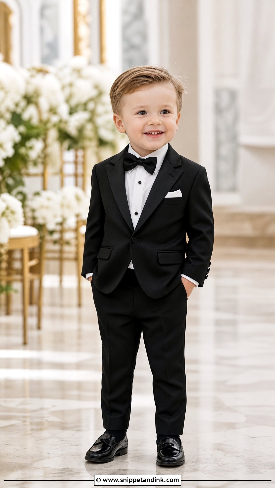 Classic Black Tuxedo Toddler Ring Bearer Outfit - Snippet and Ink - 20 Toddler Ring Bearer Outfit Ideas