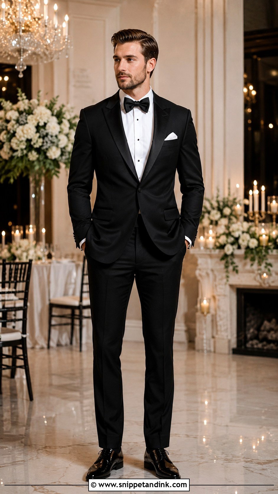 Classic Black Tuxedo Wedding Look - Snippet and Ink - 30 Tuxedo Wedding Ideas