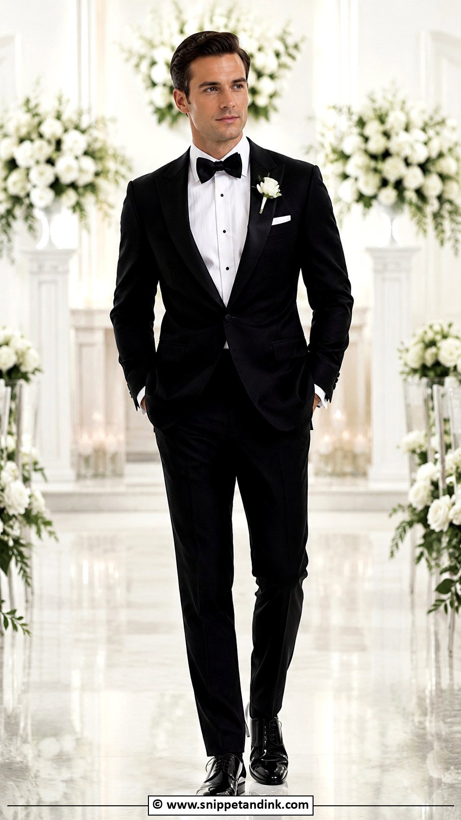 Classic Black Tuxedo Wedding - Snippet and Ink - 30 Black Tuxedo Wedding Ideas