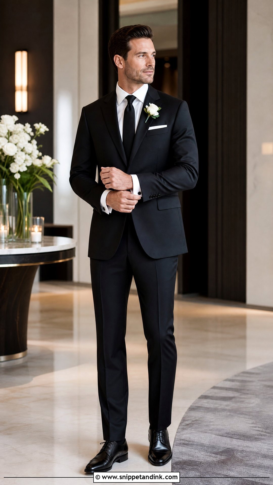 Classic Black Wedding Suit - Snippet and Ink - 20 Wedding Husband Suit Ideas