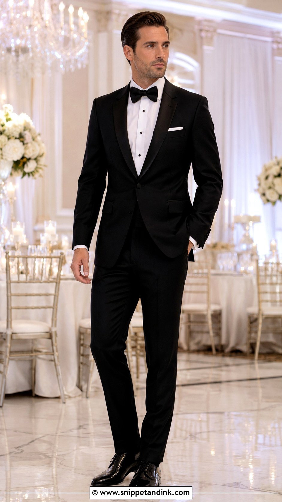 Classic Black Wedding Tux - Snippet and Ink - 30 Wedding Tux Ideas