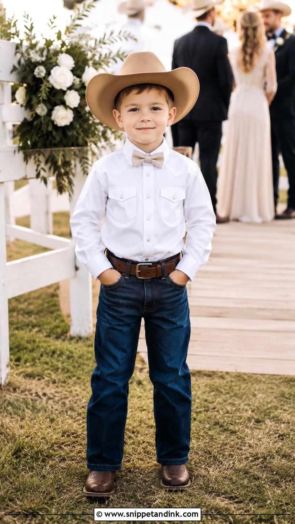 Classic Cowboy Ring Bearer Outfit - Snippet and Ink - 20 Western Ring Bearer Outfit Ideas