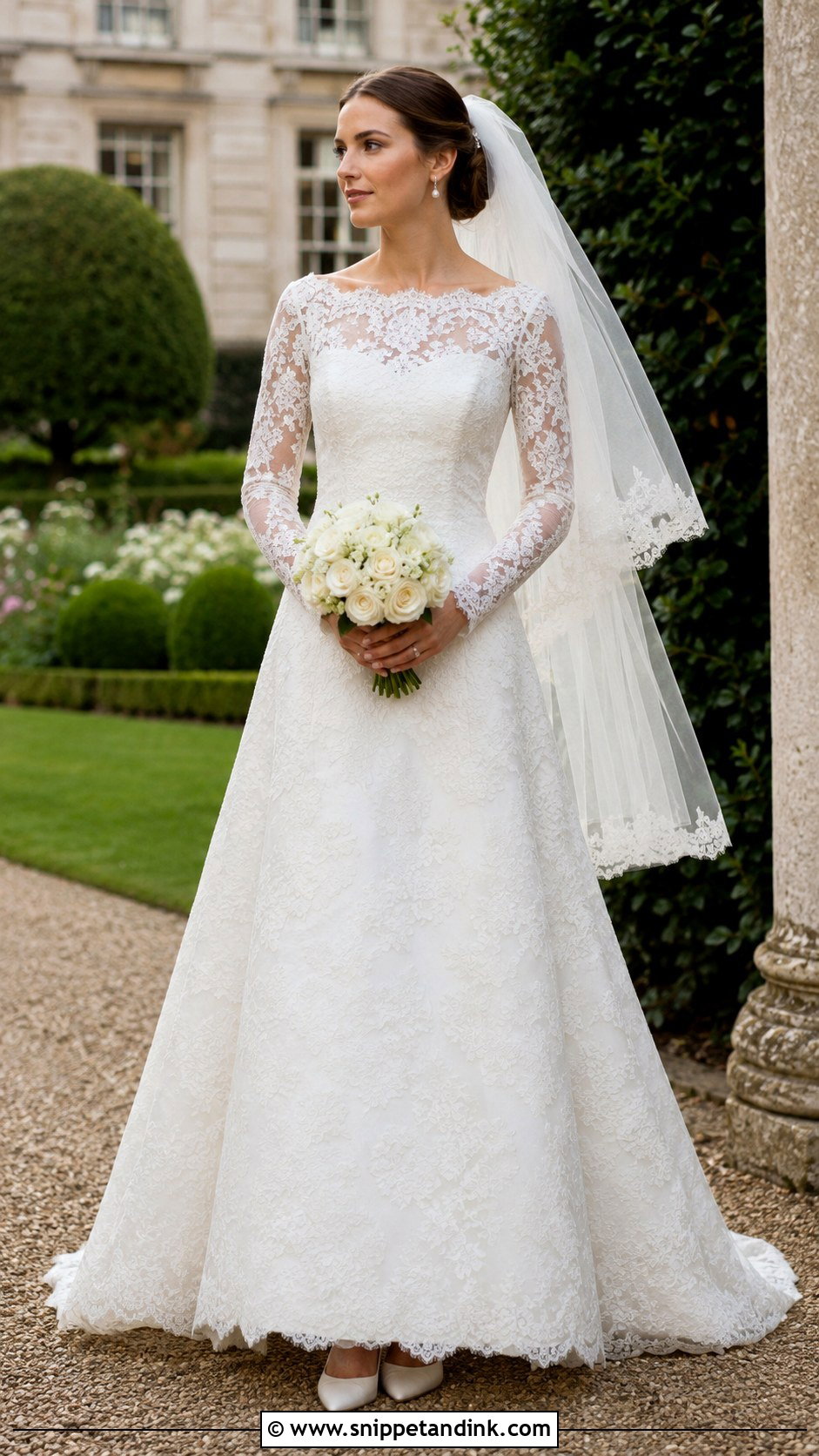 Classic English Lace Wedding Dress - Snippet and Ink - 20 English Wedding Dress Ideas