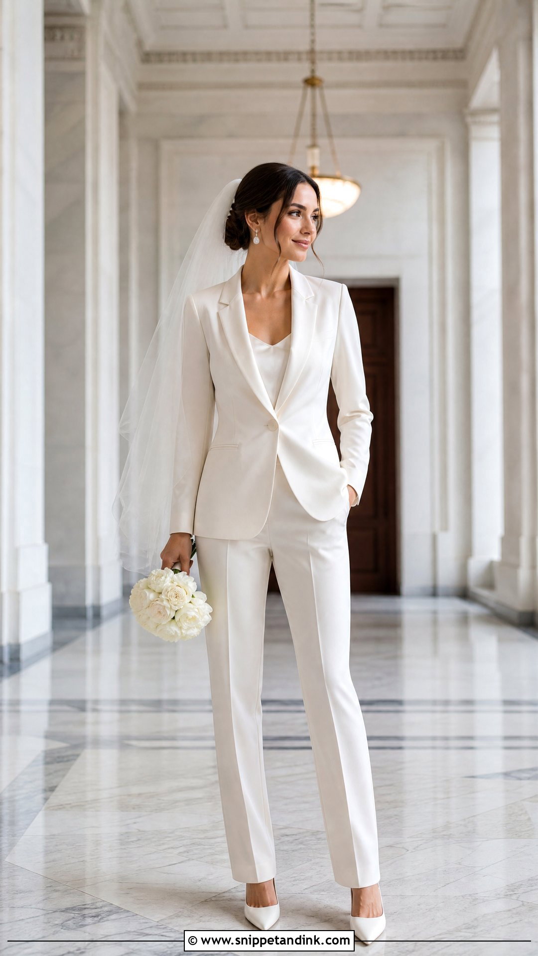 Classic Ivory Wedding Suit - Snippet and Ink - 25 Suit Wedding Dress Ideas