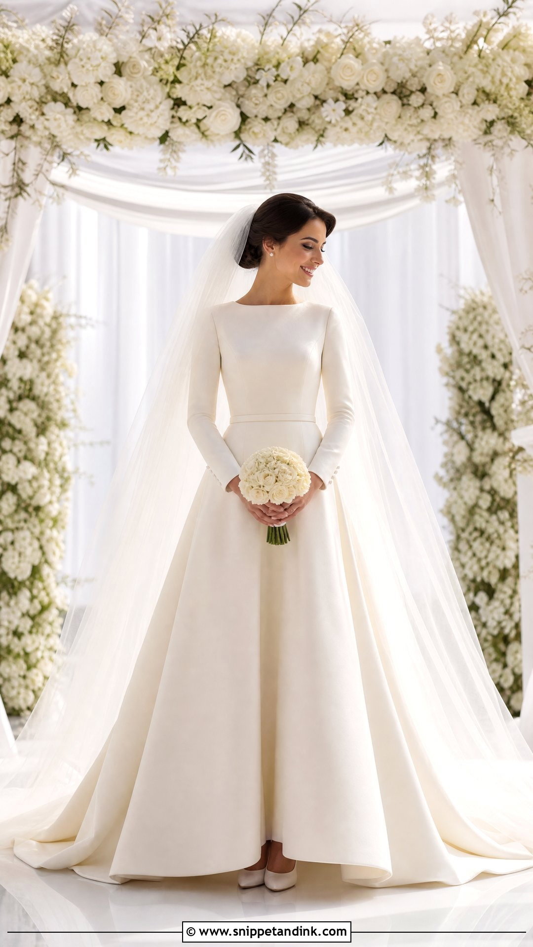 Classic Jewish Wedding Dress With Veil - Snippet and Ink - 25 Jewish Wedding Dress Ideas