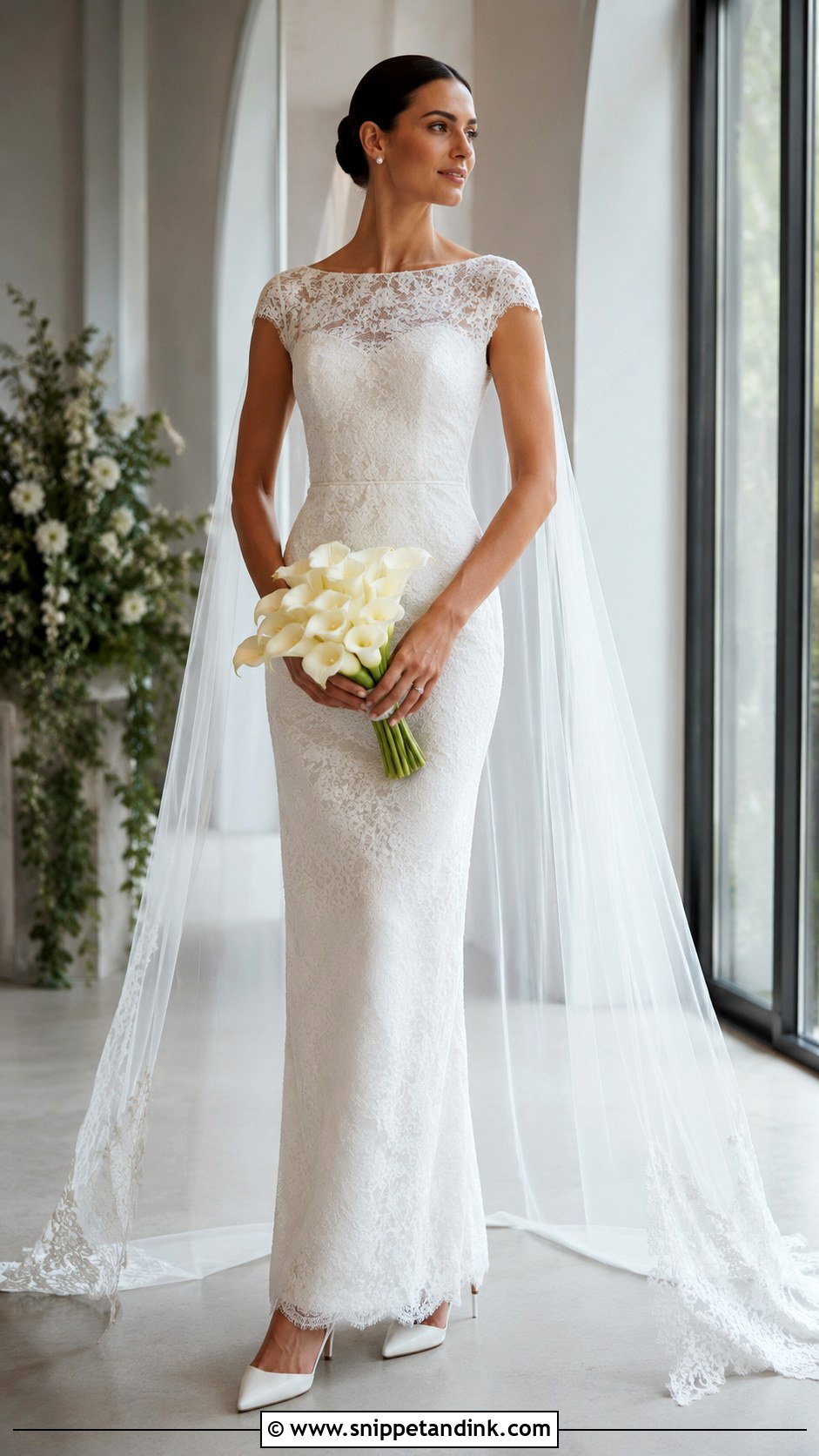 Classic Lace Sheath Wedding Dress - Snippet and Ink - 20 Classic Lace Wedding Dress Ideas