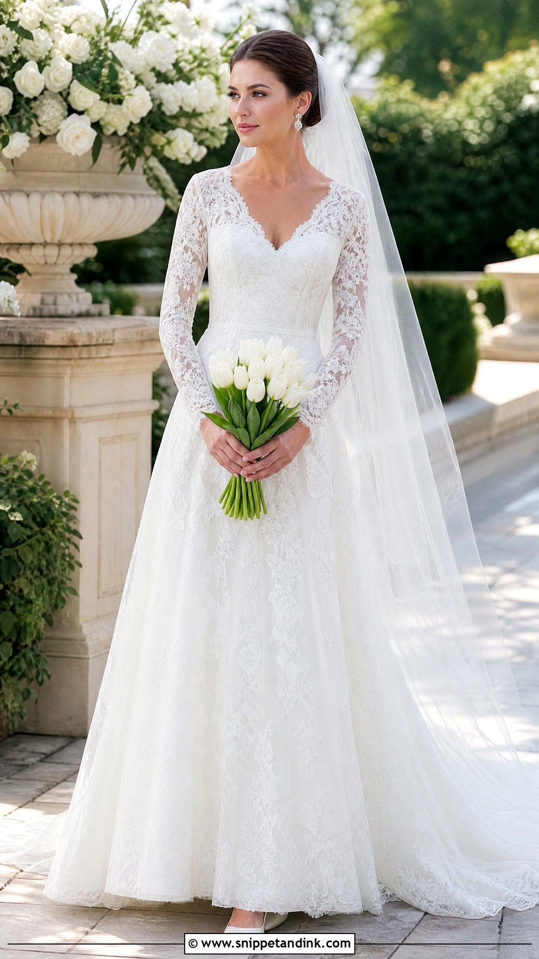 Classic Long Sleeve Lace Wedding Dress - Snippet and Ink - 25 Classic Bride Dress Ideas