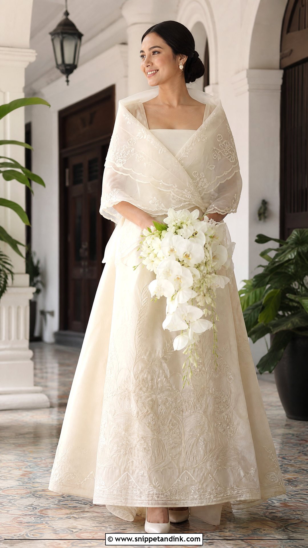 Classic Maria Clara Wedding Dress - Snippet and Ink - 20 Traditional Filipino Wedding Dress Ideas