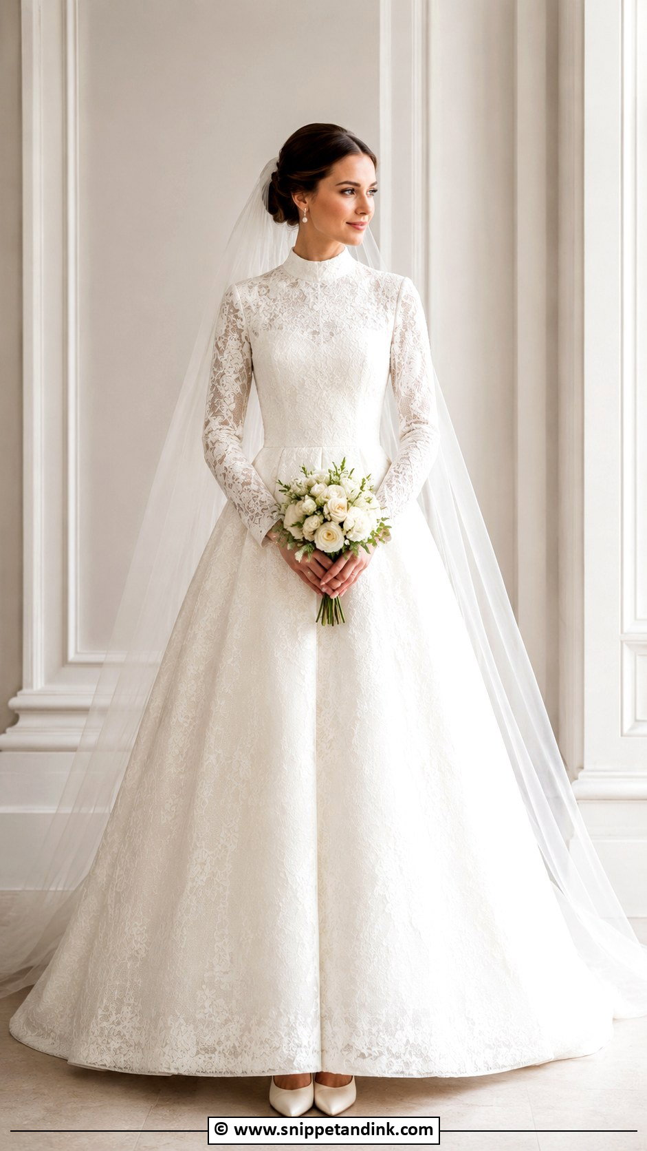 Classic Modest Wedding Dress - Snippet and Ink - 25 Classic Timeless Classy Wedding Dress Ideas