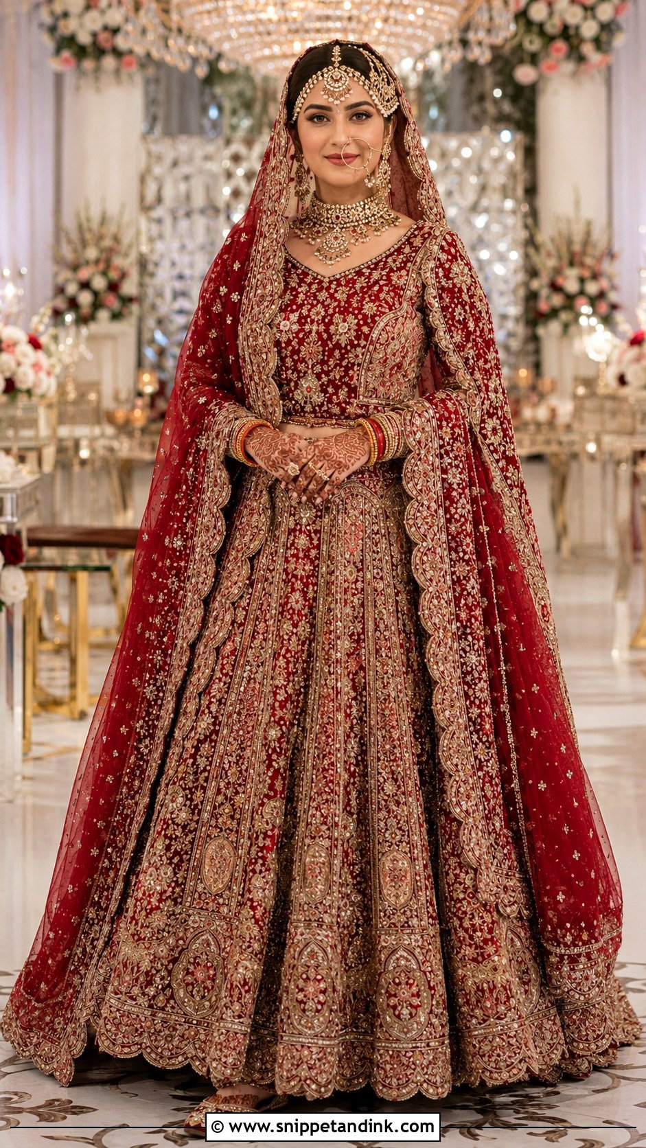 Classic Red Bridal Lehenga - Snippet and Ink - 20 Red Baraat Dress Pakistani Bridal Wear Ideas
