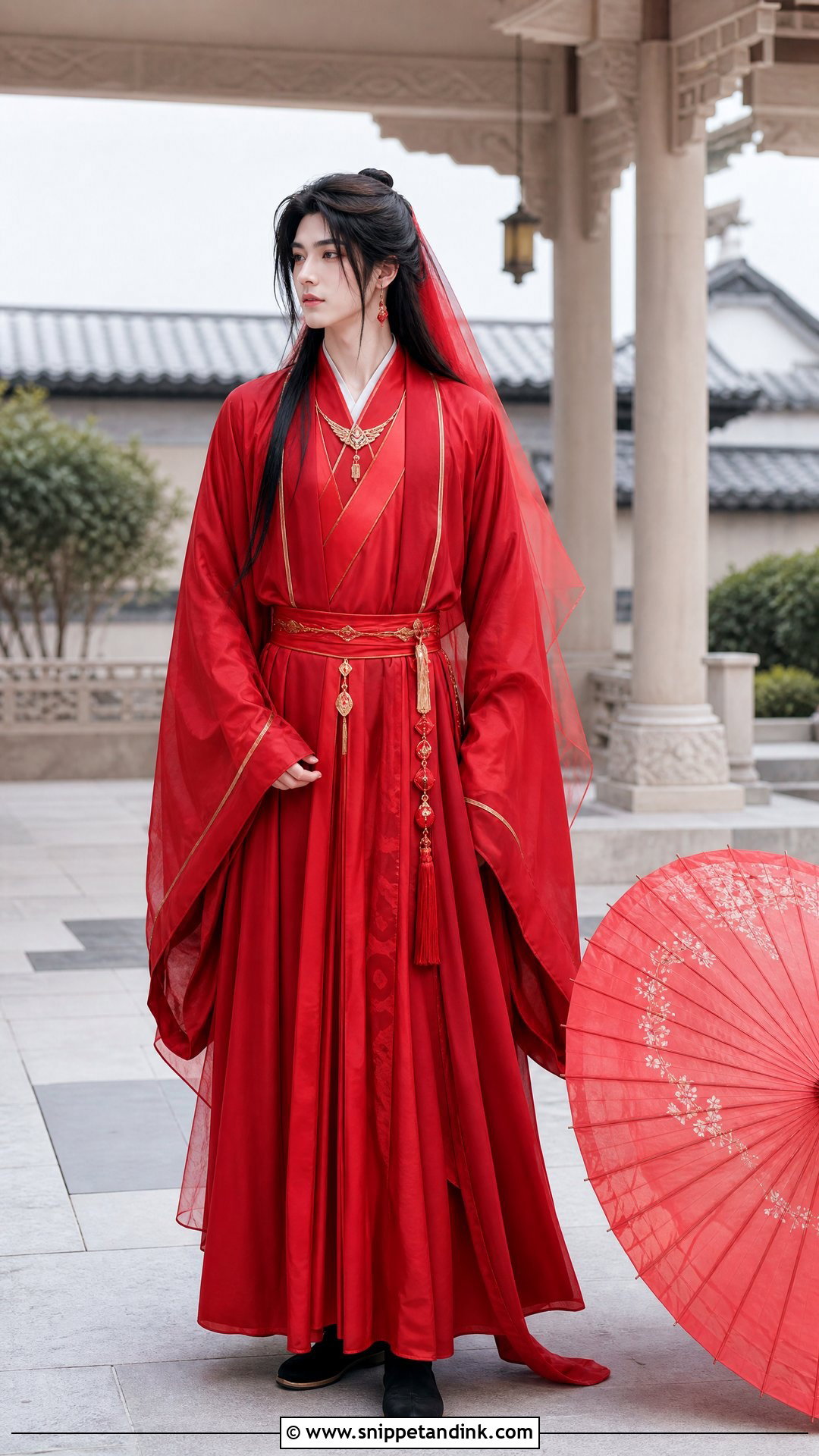 Classic Red Xie Lian Wedding Dress - Snippet and Ink - 20 Xie Lian Wedding Dress Ideas