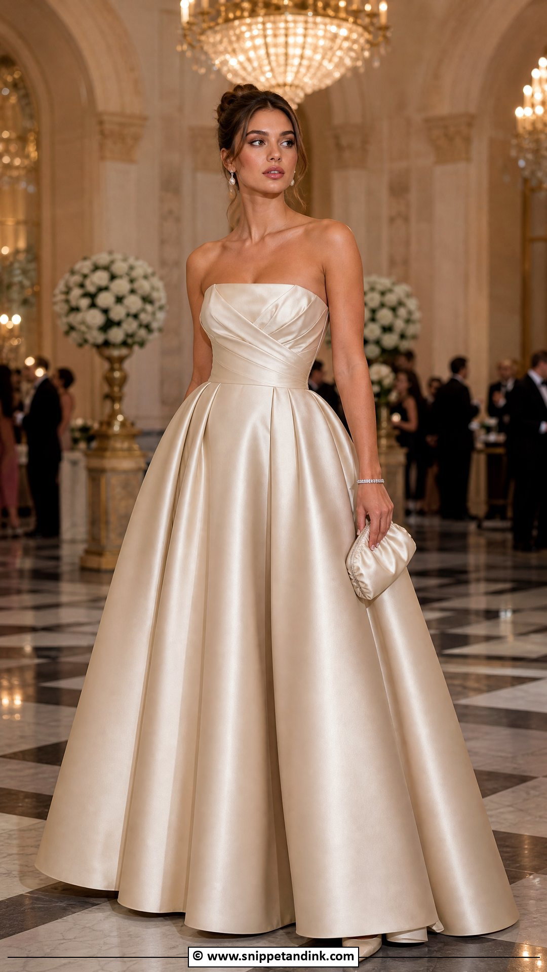 Classic Satin Ball Gown - Snippet and Ink - 35 Ball Gown Ideas