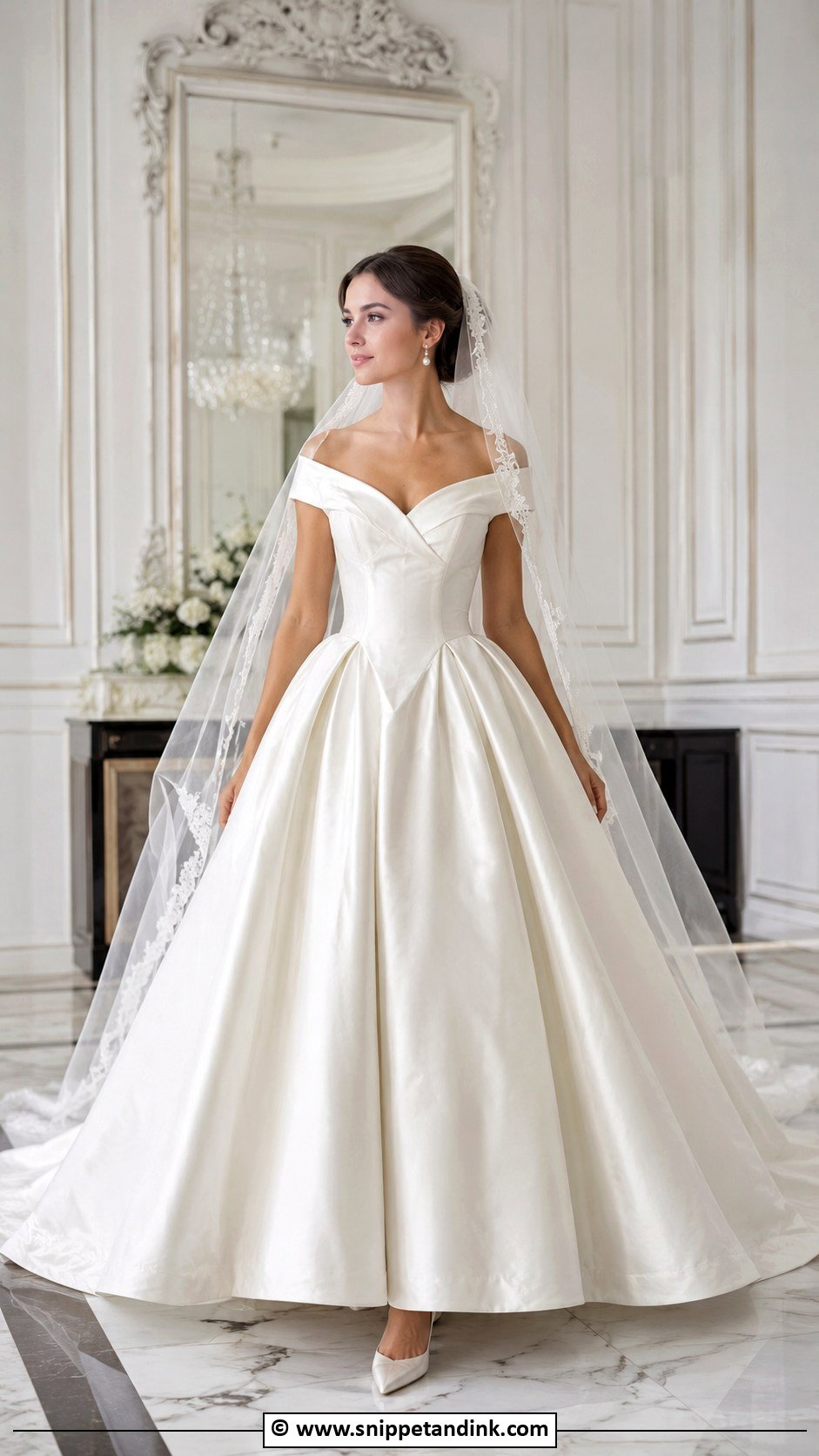 Classic Satin Princess Wedding Dress - Snippet and Ink - 35 Princess Wedding Dresses
