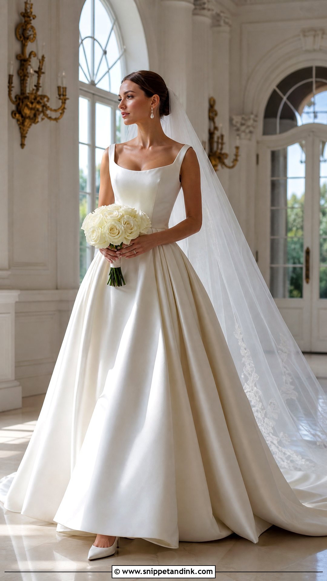 Classic Satin Princess Wedding Gown - Snippet and Ink - 20 Princess Wedding Gown Fairytale Ideas