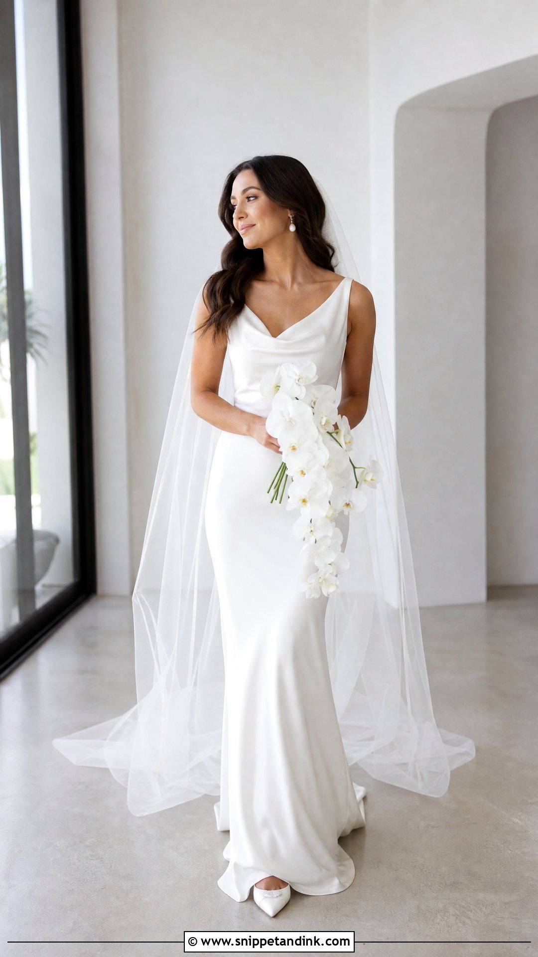 Classic Silk Satin Bias Cut Wedding Dress - Snippet and Ink - 25 Classic Bride Dress Ideas