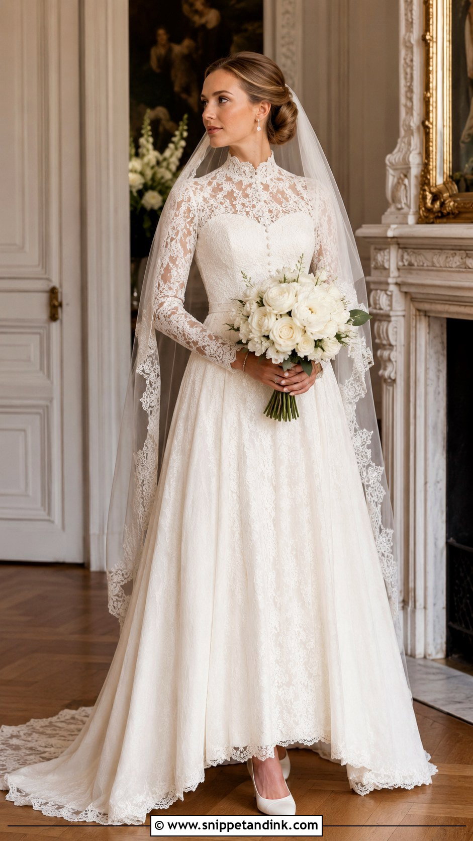 Classic Vintage Lace Wedding Dress - Snippet and Ink - 20 Classic Lace Wedding Dress Ideas