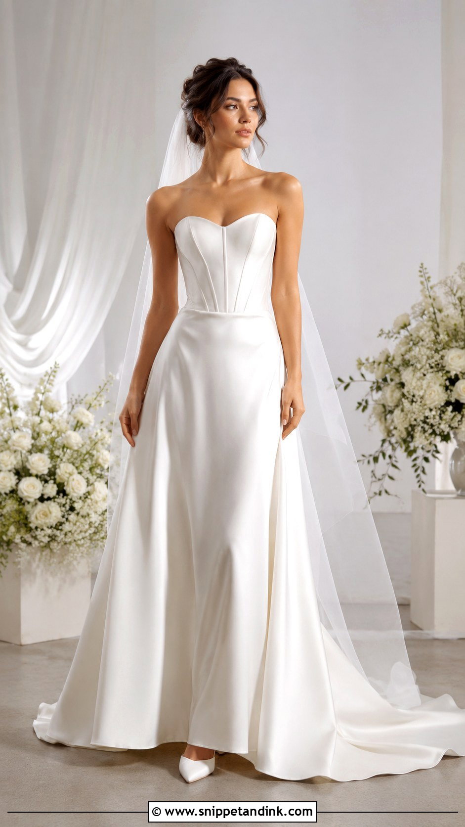 Clean Corset Wedding Dress - Snippet and Ink - 25 Classic Minimalist Wedding Dress Ideas