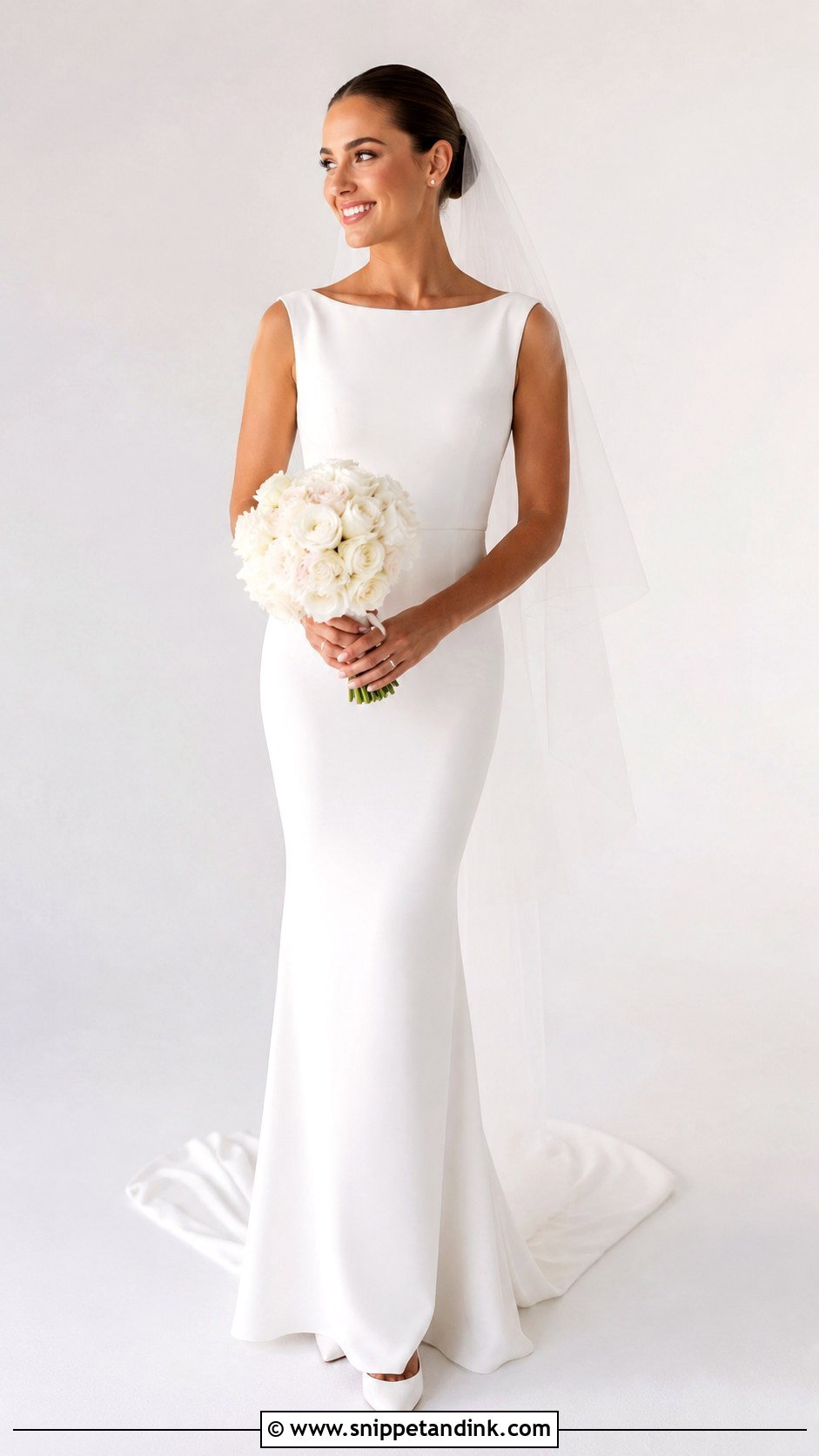 Clean Girl Wedding Dress - Snippet and Ink - 25 Hayley Bieber Wedding Dress Ideas