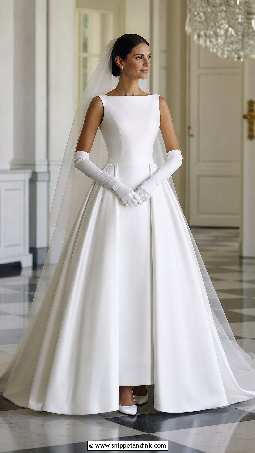 Clean Satin Ball Gown Wedding Dress - Snippet and Ink - 25 Regal Wedding Dress Ideas