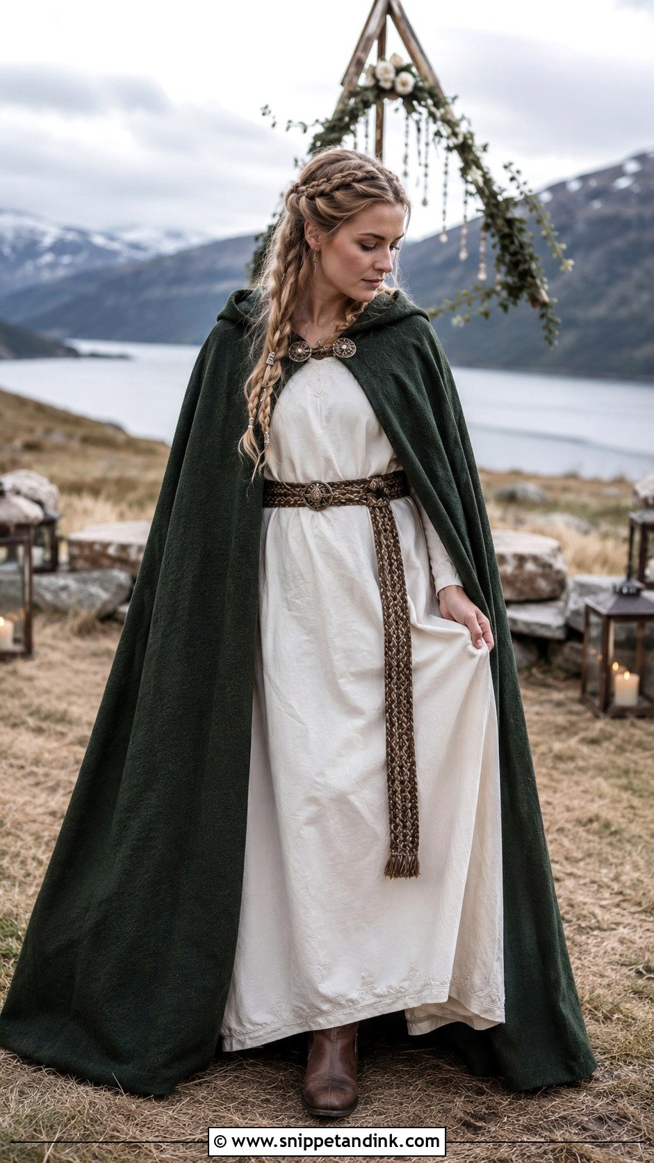 Cloak Viking Wedding Dress - Snippet and Ink - 30 Viking Wedding Dress Ideas