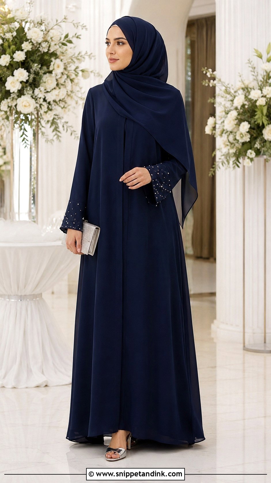 Closed Front Abaya - Snippet and Ink - 30 Wedding Abaya Ideas