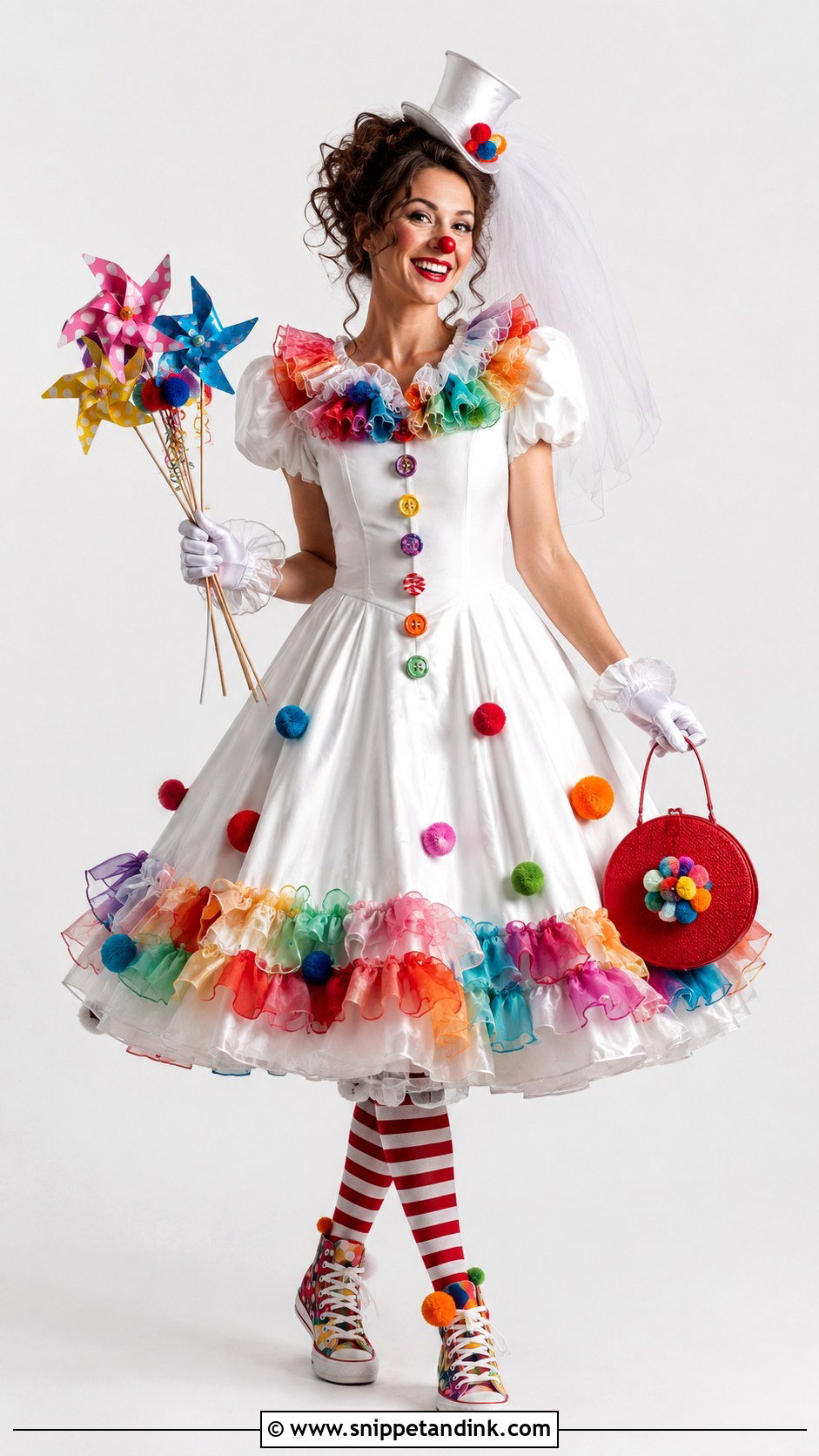 Clown Wedding Dress - Snippet and Ink - 20 Funny Ugly Wedding Dress Ideas