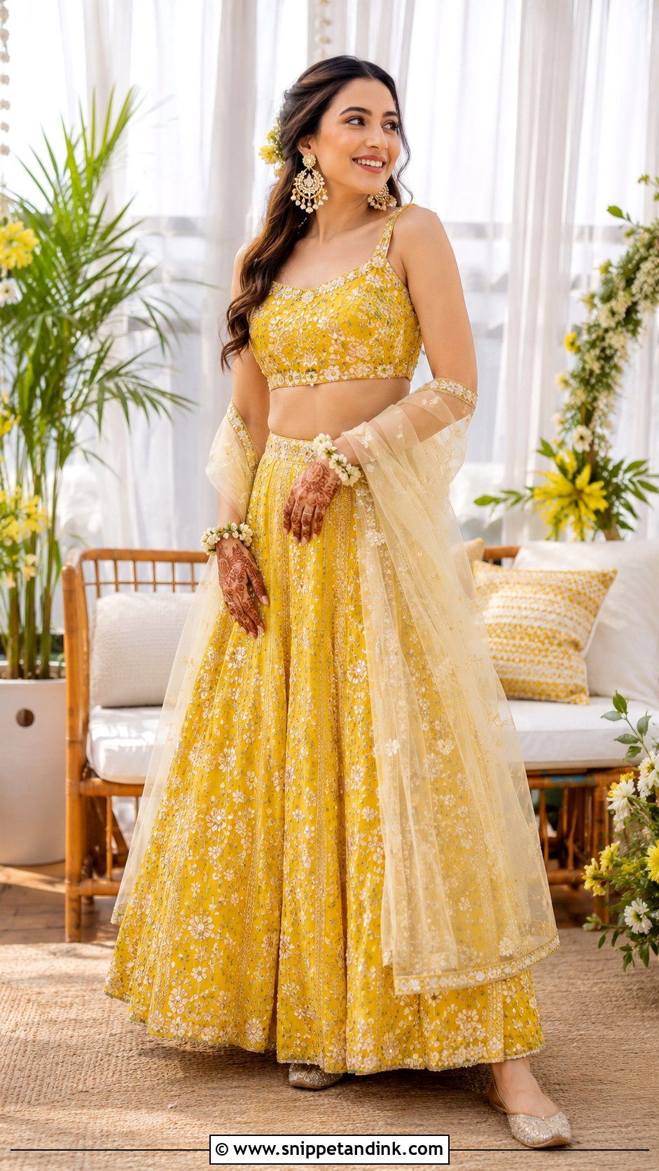 Co Ord Bridal Mehndi Outfit - Snippet and Ink - 30 Bridal Mehndi Dresses Ideas